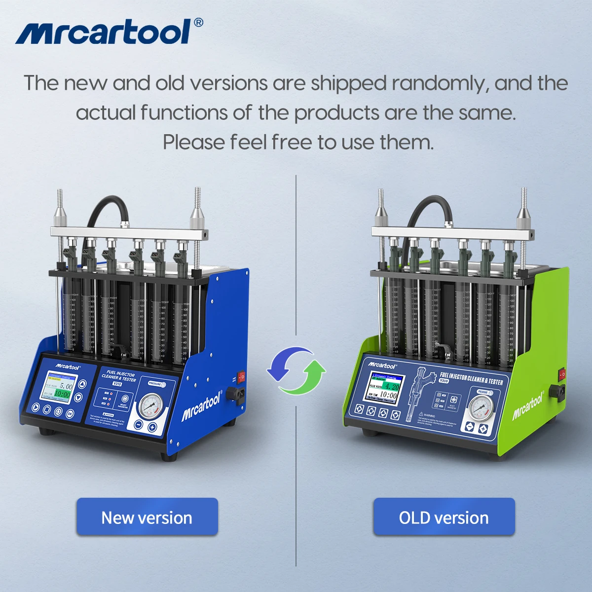 MR CARTOOL Auto GDI Kraftstoffeinspritzungs-Tester und Reinigungsmaschine für 6 Zylinder, Automotive Piezo-Einspritzdüsen-Reiniger V310 PK AUTOOL CT400 – Detail 1