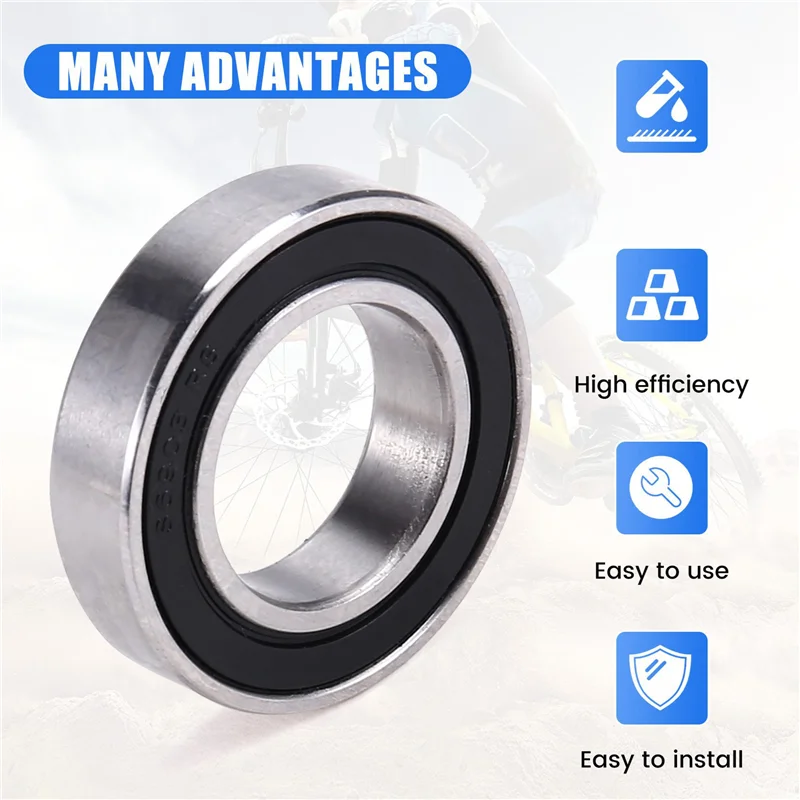 TURE 2X 6903 تحمل مختلط 17X30x7 مللي متر دراجة صيانة خالية تحمل صيانة خالية تحمل للدراجات