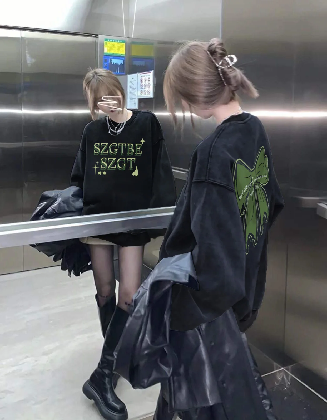 

Женская толстовка оверсайз в американском стиле с круглым вырезом, на флисе, утепленная, осенне-зимняя, винтажная, свободного кроя, для веса до 300 фунтов