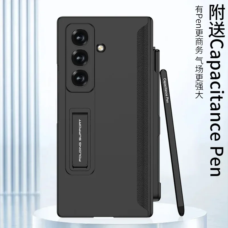For Samsung Z Fold8 Ultra Phone Case Foldable Magnetic Full Coverage with Pen Slot HD Shell Film Full-Function Protective Case