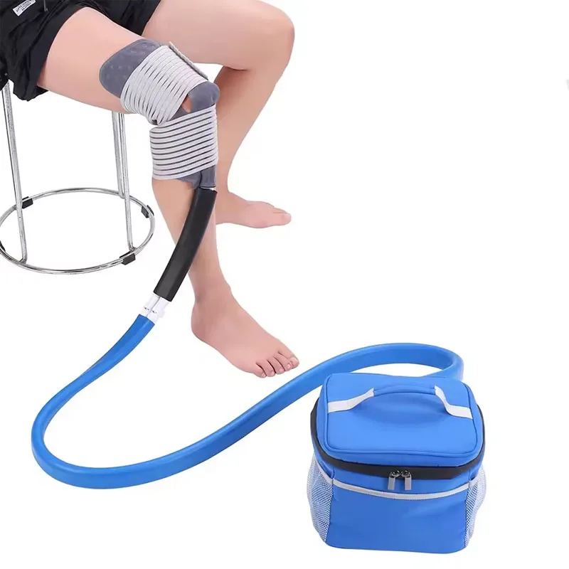 Máquina de hielo para terapia de frío, enfriador de rodilla, máquina de manguito de crioterapia, combina compresión con terapia de frío