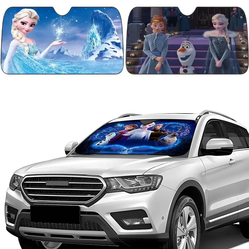 

T-Fro-zenI Car SunShade Windscreen Front Window Visor 70x130cm Sun Visor Solar Protect Plaid Gift Novelty Car