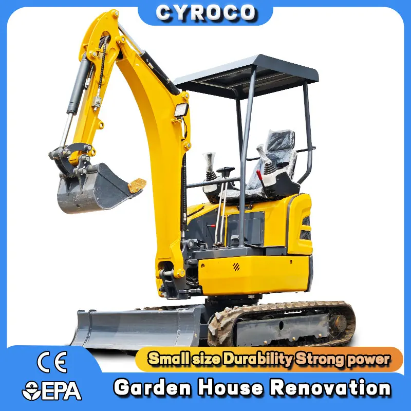 รถขุดขนาดเล็ก 1 ตัน 2 ตัน เครื่องยนต์ Kubota ปรับแต่งตามความต้องการของลูกค้า รถขุด EURO 5 เครื่องยนต์ รถขุดตีนตะขาบ จัดส่งรวดเร็ว