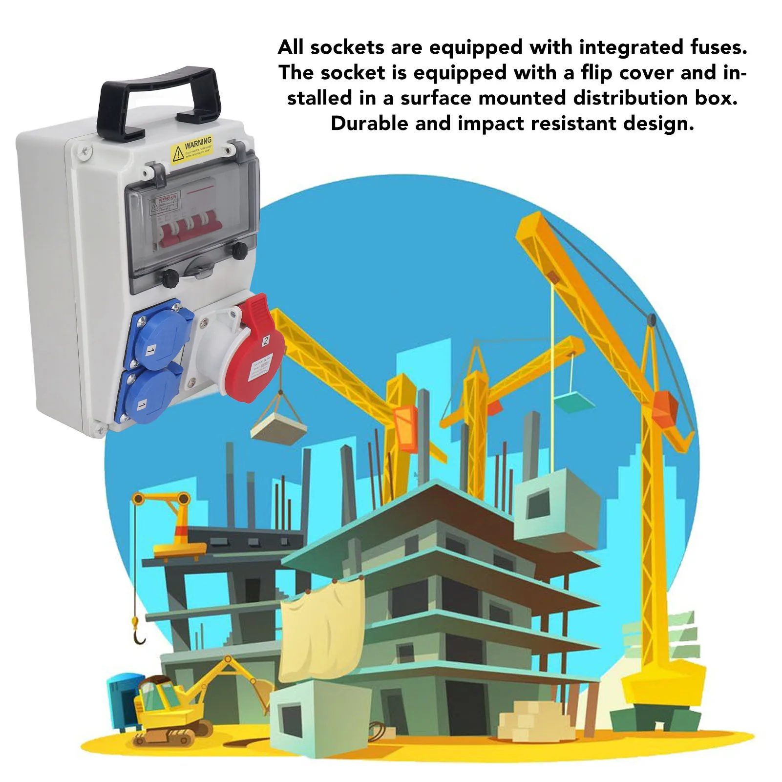 موزع الطاقة AC 200‐250V مقبس عالمي AC 220‐380V 240‐415V CEE مقبس مع قاطع الدائرة