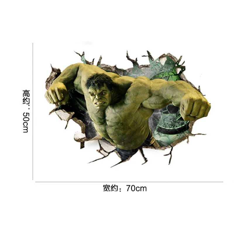 3D Posters American Anime Wall Stickers For Boy Kids Room Outer Space Nursery Bedroom DIY Decor Waterproof Murals Room Wallpaper