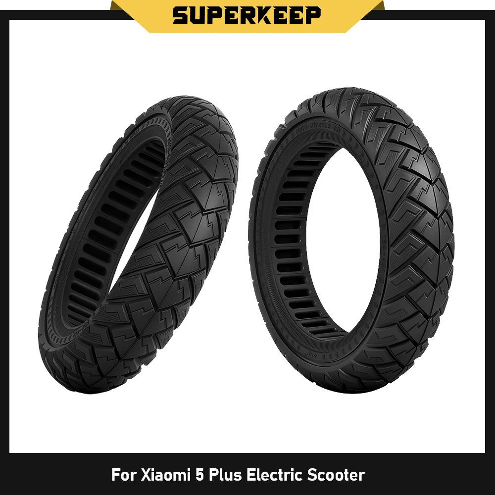 

60/90-8 Anti Puncture Tyre 5 Plus Thickened Tires Solid Tire for Xiaomi 5 Plus Electric Scooter 12 Inch Wheel Replacement Parts