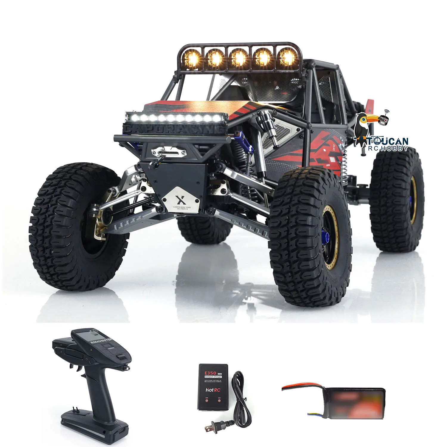 Toys 1/8 Capo U4 Queen CD1582X RC Crawler Car 2 Speeds TOUCAN Finished Remote Control Racing Truck Vehicle Light Sound Model