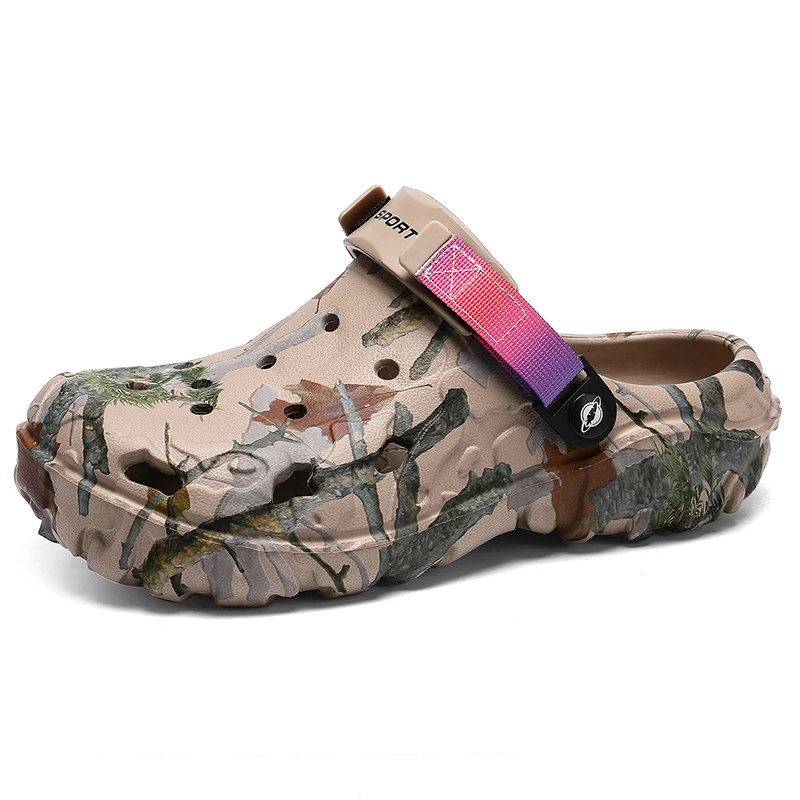 New Men's Outdoor Sandal Sport Slippers Beach Slides Breathable Clogs Men Casual Garden Shoes Non-slip Outdoor Hiking Sandal