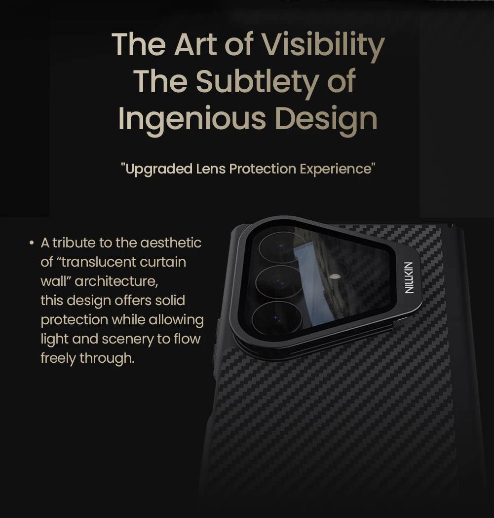 Nillkin For Samsung Galaxy Z Fold 8 Ultra 5G Case Magnetic Carbo Prop Fiber Adapt Camera Cover with Stand Protection Phone Case