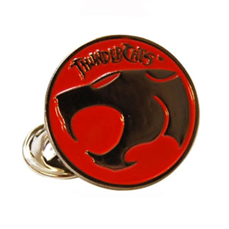 Emaille-Anstecknadel mit Thundercats-Logo, Thundercats 1985, Scifi-Cartoon-Emaille-Anstecknadel, Retro-Emaille-Anstecknadel für Rucksack, Mütze oder