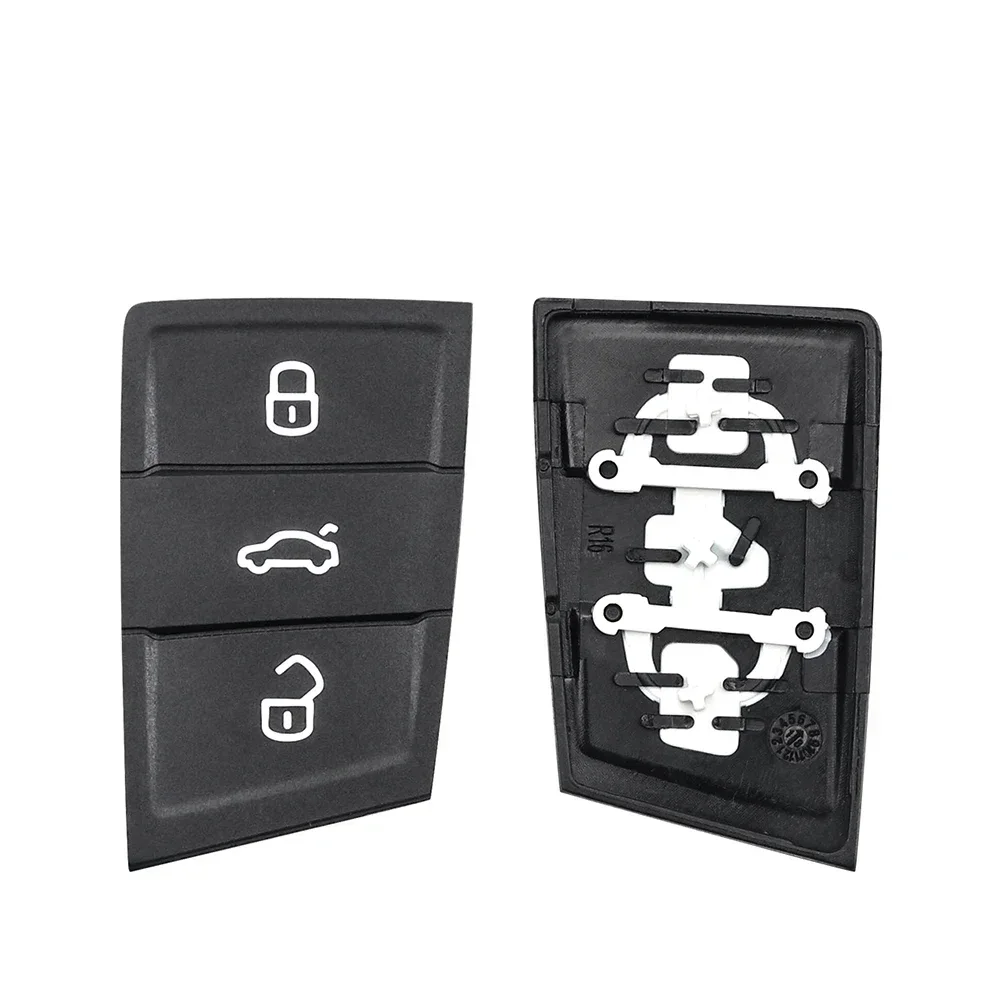 KEYYOU 2PCS Rubber Remote Car Key For Volkswagen VW Golf 7 4 5 Mk4 6 For Skoda Octavia For Seat Leon Ibiza Altea Buttons Key Pad