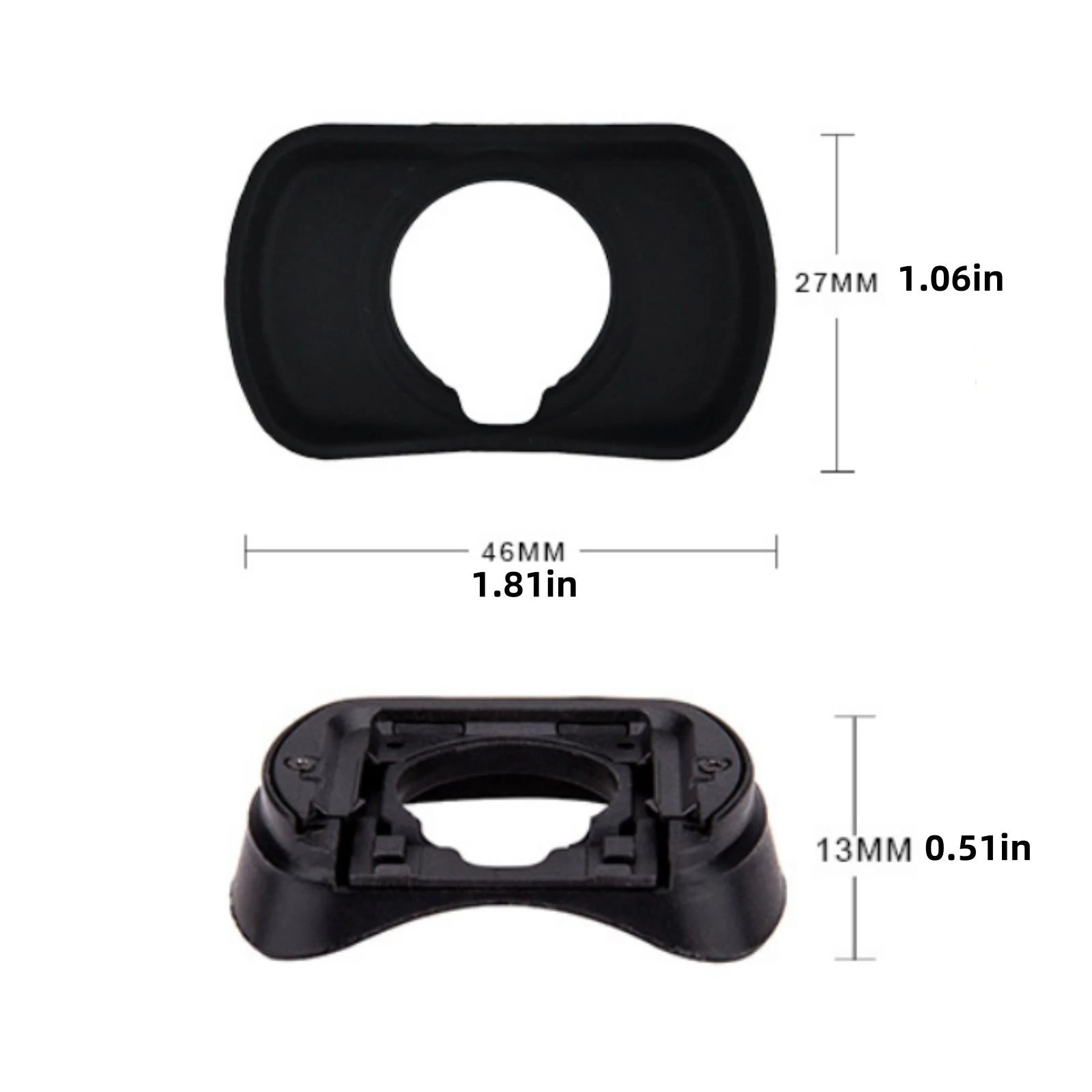 EC-XTL Silicone Eyecup Eyepiece Viewfinder For Fuji X-H1 For Fujifilm X-T1/X-T2/X-T3/X-T4/GFX100/GFX50S/GFX100S Camera Accessory