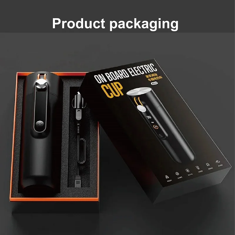 

12V/24V Electric Car Kettle with Temperature Adjust 460ml Universal Insulated Travel/ RV Kettle with Cigarette Lighter Socket