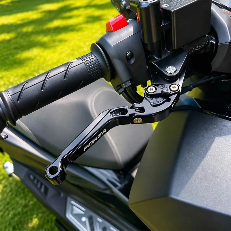 Forza 300/350 Handbrake Lever with Lockable Brake Function, 6 Adjustable Levels, Adjustable Handle Length, Aluminum Alloy