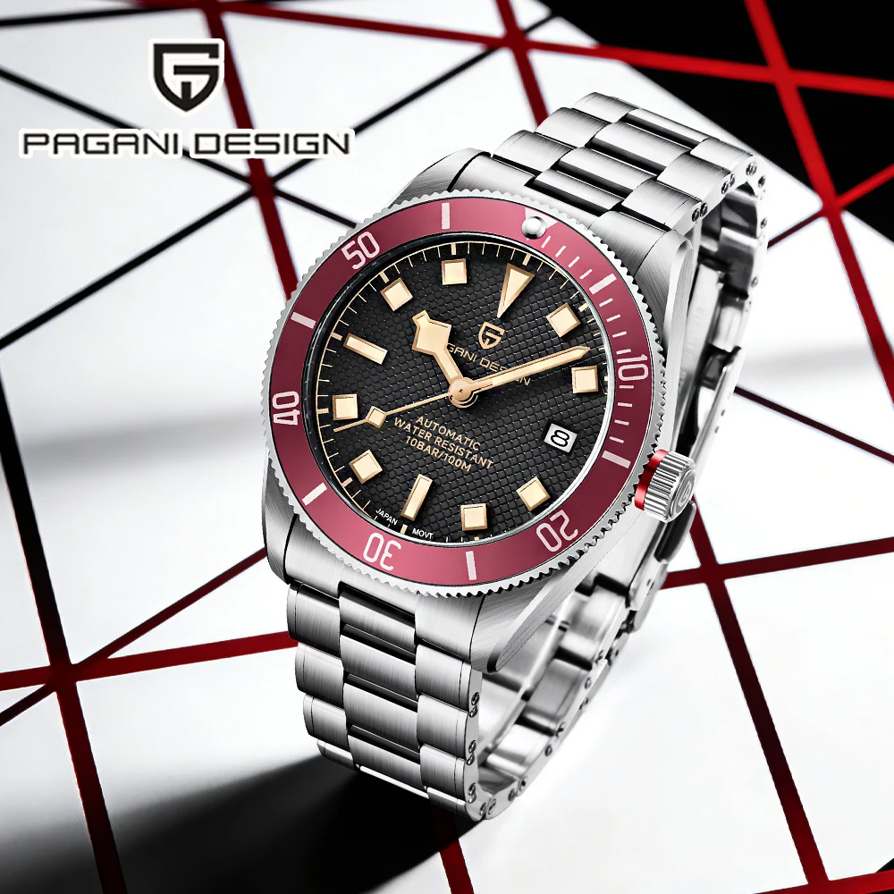 

2026 Pagani BB58 watch NH35 luxury men's automatic watch all-steel mechanical watch men's luminous diving sapphire reloj hombre