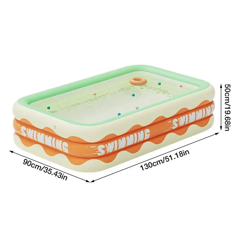 Grande piscine gonflable pour la famille, piscine à cadre pour bébé, pataugeoire pliante pour l'extérieur, piscine d'été pour enfants, odorà eau, basket-ball T1