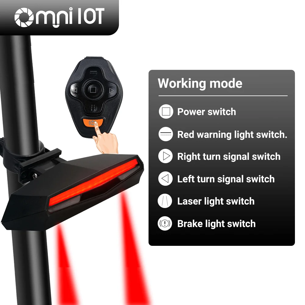 Omni Newest Factory Sale Fashionable Cycling C1Waterproof Rear Light