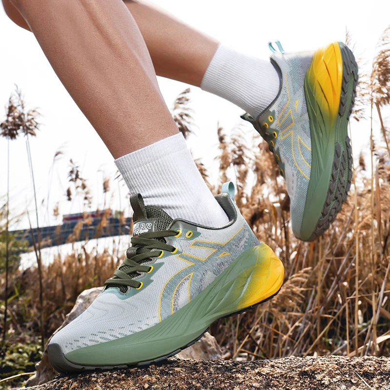 

Men's Running Shoes Trainer Race Outdoor Breathable Cushioning Luxury shoes Sneakers Mesh Off-road Shoes Couple Non-Slip Fashion
