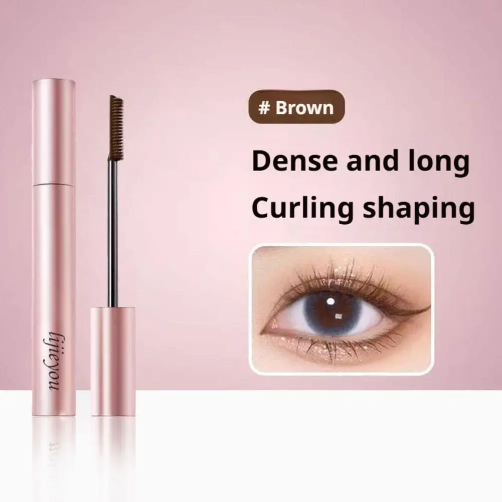 Rímel para cílios de ferro, à prova d'água, fibra de seda, preto, longo, curvador, extensões de cílios, não aglomerante, maquiagem, cosméticos