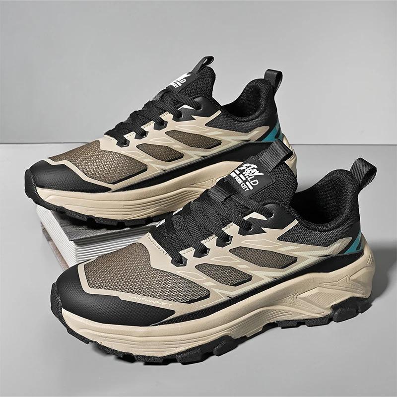 

Mountaineering Shoes, Autumn and Winter Fashion Trend, Wear-Resistant Thick-Soled Trail Running Shoes for Teenagers, Casual Urba