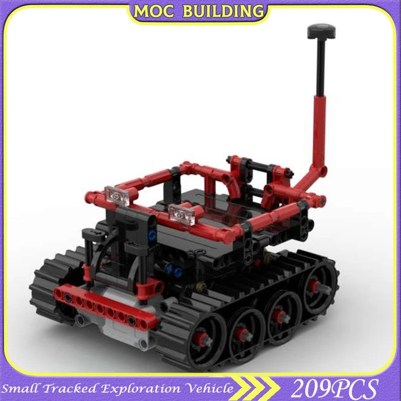 

High-Tech Small Tracked Exploration Vehicle MOC Building Blocks Transport Truck Bricks Model Collection Gift DIY Toys With Motor