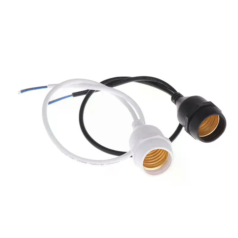 20/30/50/100/200CM Outdoor Waterproof E27 Lamp Holder With Power Cord Socket Industrial Farm Screw String Lamp Connector