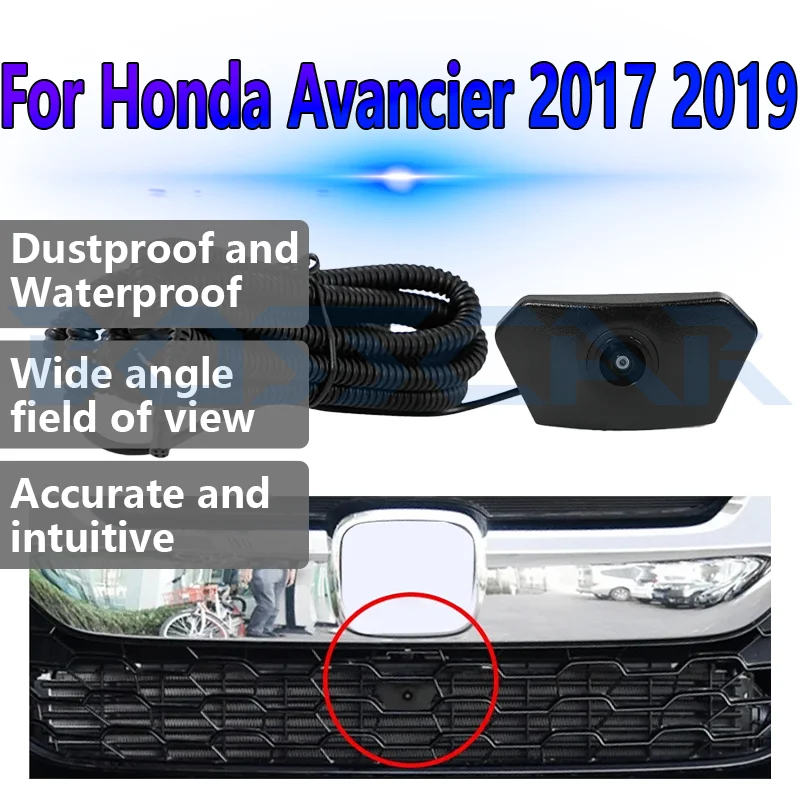 

Car Front View Camera AHD 1080P Night Vision Fisheye 150° Parking Monitoring Waterproof For Honda Avancier 2017 2019