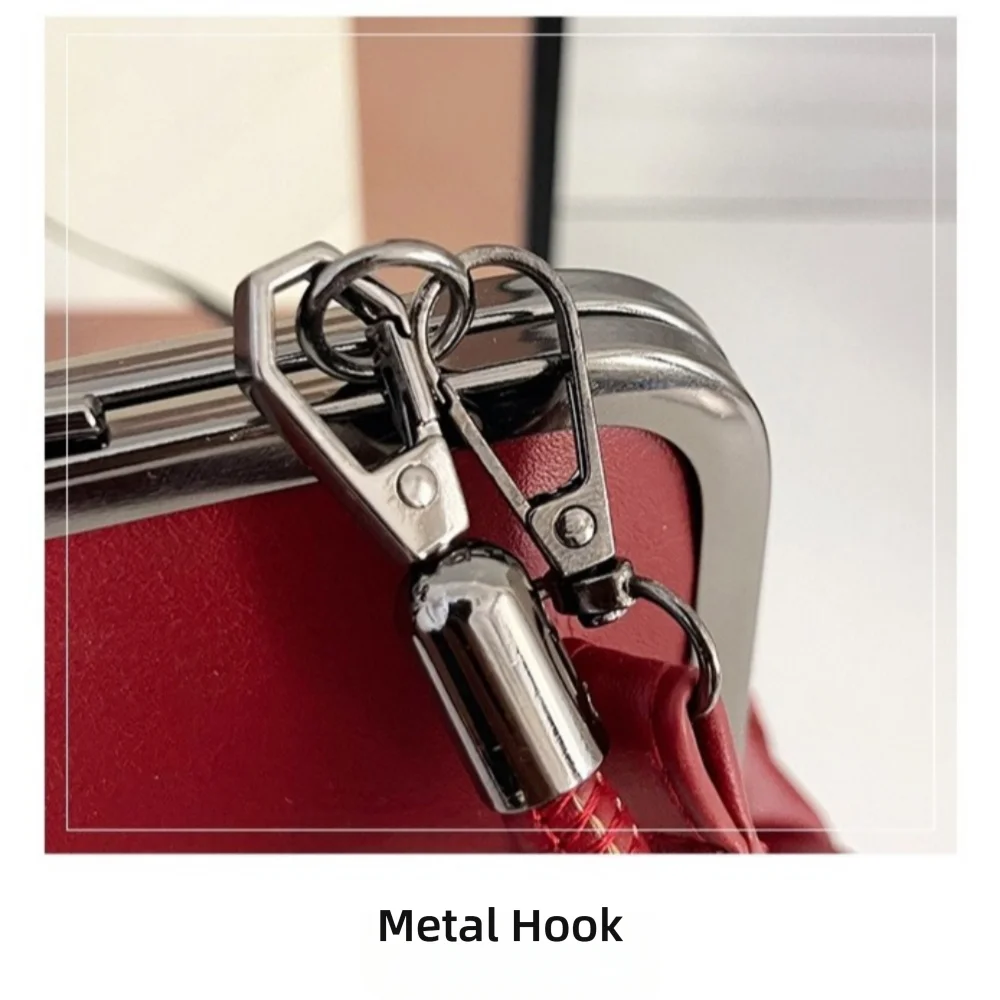Elegante Nieten-Umhängetasche mit Quasten, vielseitige Schultertasche, lässige Handtasche für Damen – Detail 11