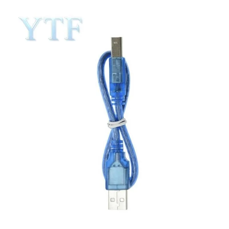 30CM USB Cable for Uno R3/Nano/MEGA/Leonardo/Pro Micro/DUE Blue High Quality A Type USB/Mini USB/Micro USB Cable For Arduino