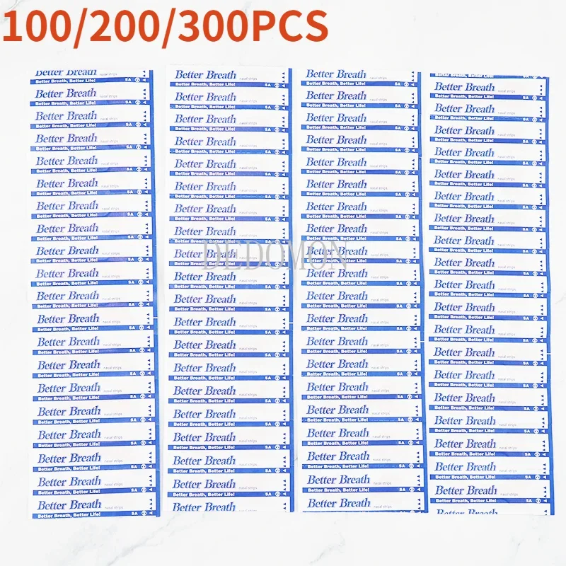 

300/200/100PCS Breath Nasal Strips Right Aid Stop Snoring Nose Patch Good Sleeping Patch Product Easier Breath Sleep Aid Decive