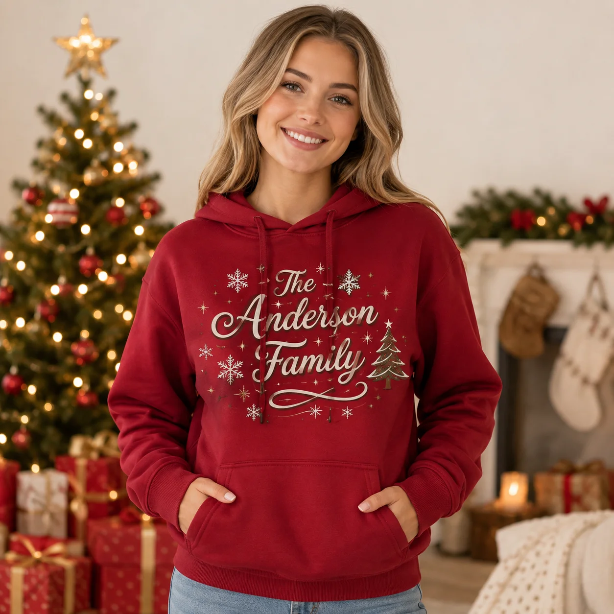 Christmas Hoodie Women Men Graphic Sweatshirt Holiday Pullover Xmas Winter Casual Long Sleeve Top Christmas Celebration Gift