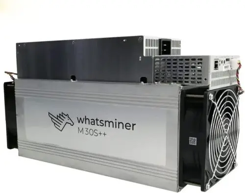 MM New Whatsminer M30s++ Miner 100T BTC Bitcoin Miner 3100W Bulid-in PSU in Stock