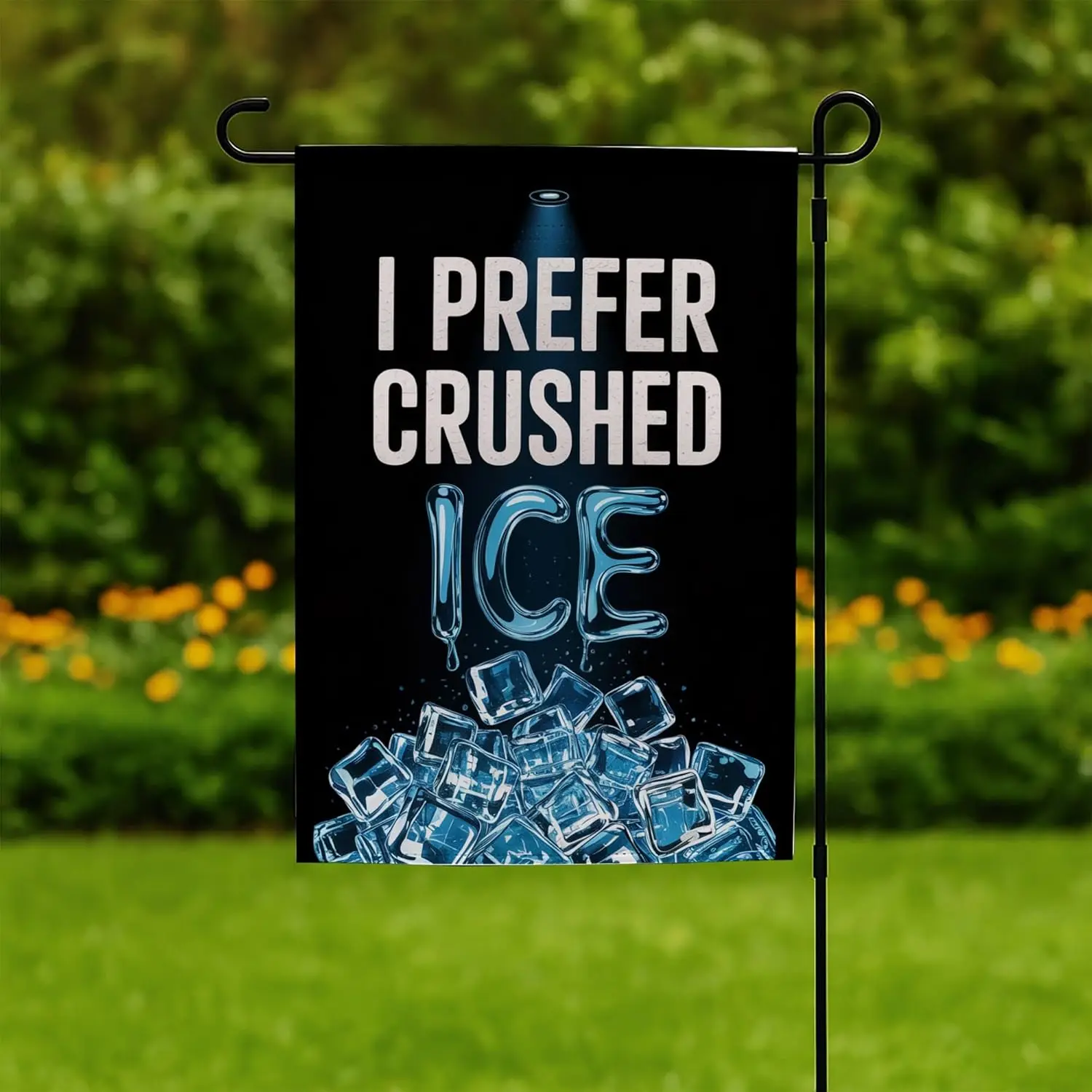 I Prefer Crushed I.Ce Flag - Human Rights Yard Sign - Stop Ice Deportations - Anti Ice Protest Sign - Social Justice Banner  EEZ
