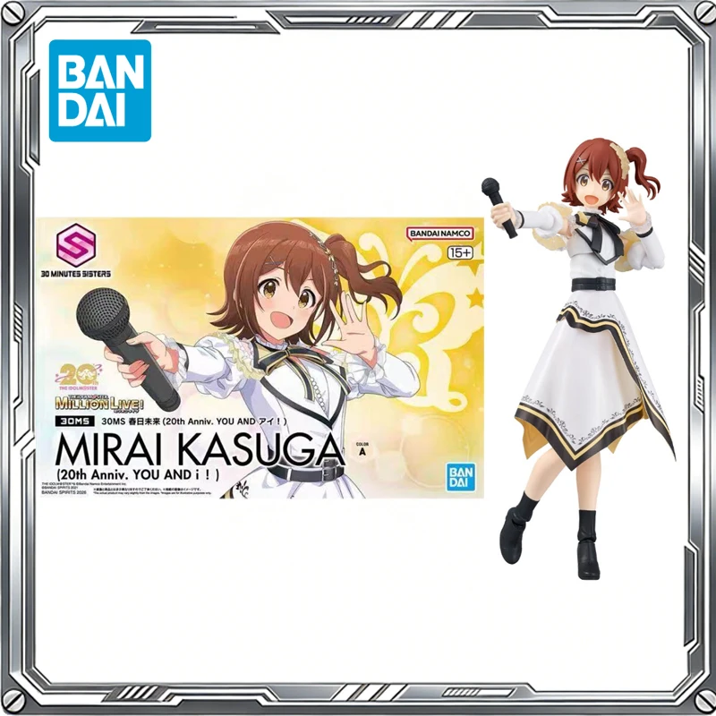 

Bandai Original 30MS 1/144 Anime Mirai Kasuga (20th Anniv.You AND I ！) Action Figure Assembly Model Toys Gifts for Children