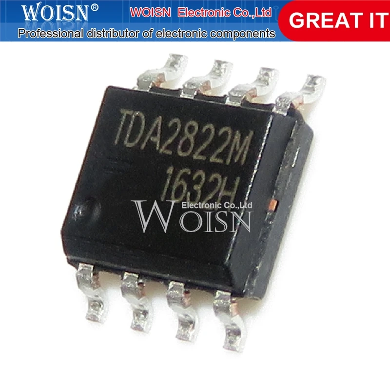 10PCS Chipset TDA2822M TDA2822 SOP-8