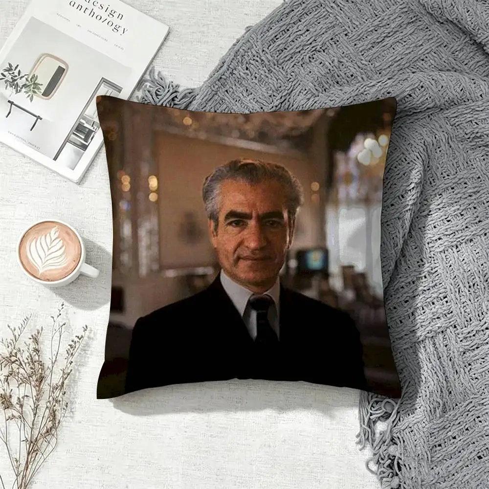 King Mohammad Reza Shah Pahlavi Iran  Square Pillow Case Multi Sizes For Car Home Bedroom Decor Custom Valentine Gifts