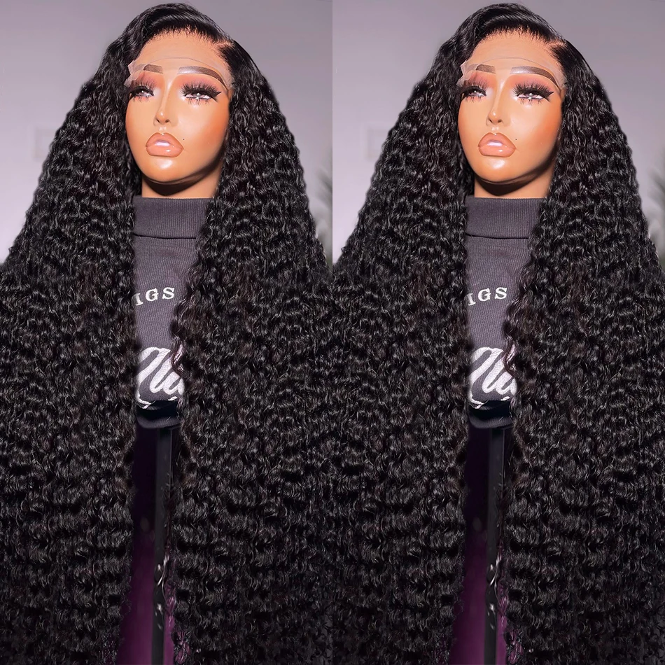 30 32 Inch Water Curly HD Lace Front Wig 220% Transparent 13x4 Loose Deep Wave Frontal Human Hair Wigs 5x5 Closure Wig