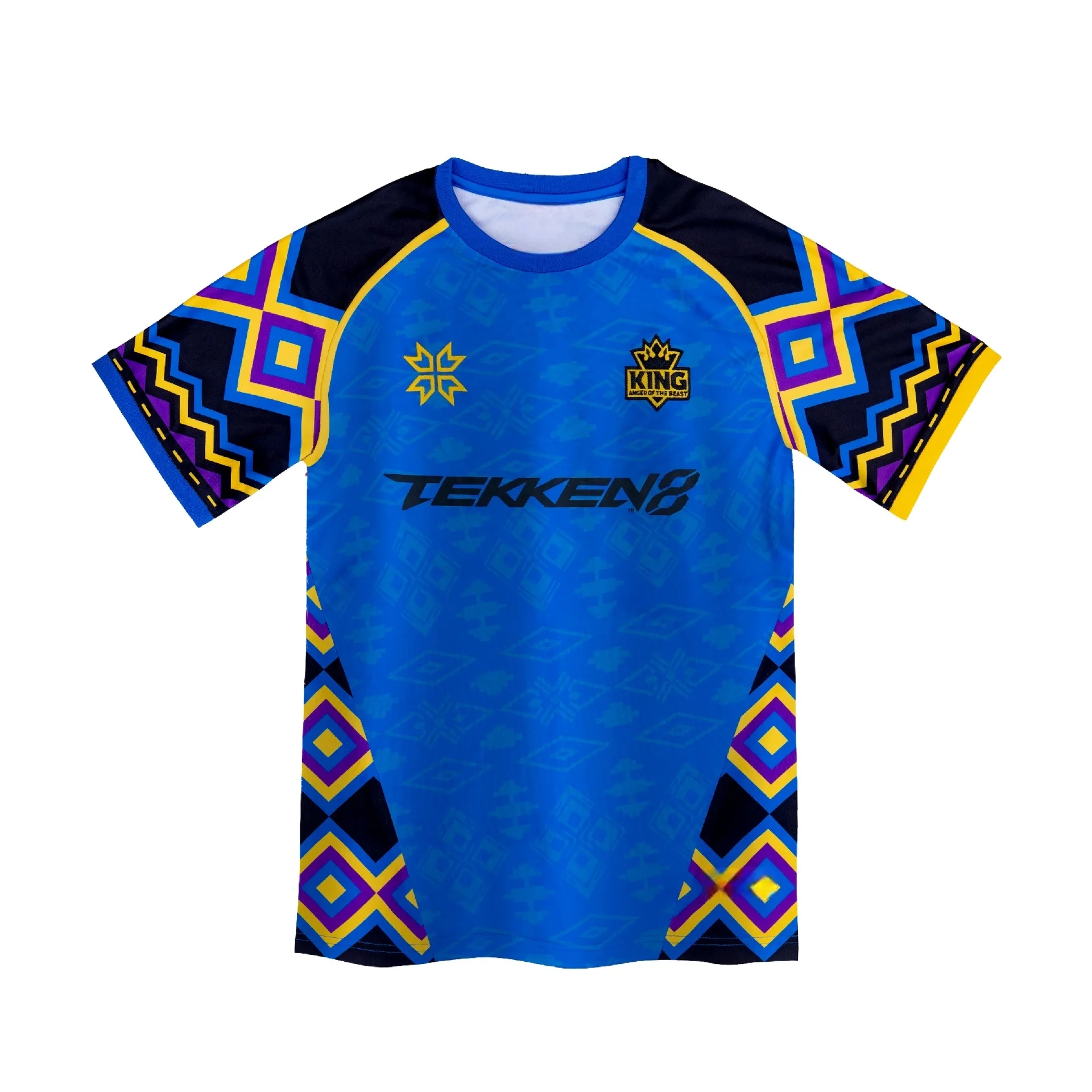 2026 Summer Iron Fist 8 African Style 3D Printed Oversized T-shirt, E-sports Casual Jersey Top, Unisex Parent-child Outfit