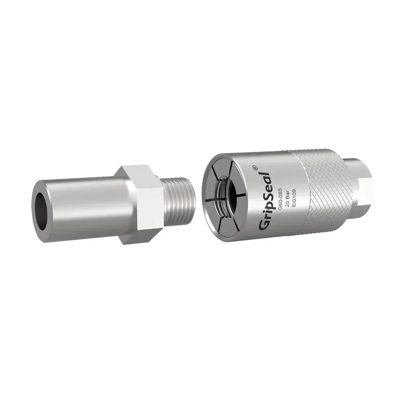 Leak Test Quick Connector GripSeal G60-085 Male Thread Tube Connector for Heat Ex-changer Water Heater Air Leakage Fast Test