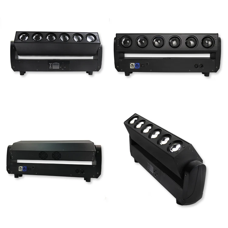 

6x40 Вт светодиодный луч с подвижной головкой, черный корпус для свадьбы, живого шоу, дня рождения, дискотеки, диджея, КТВ, бара, вечеринки, шоу