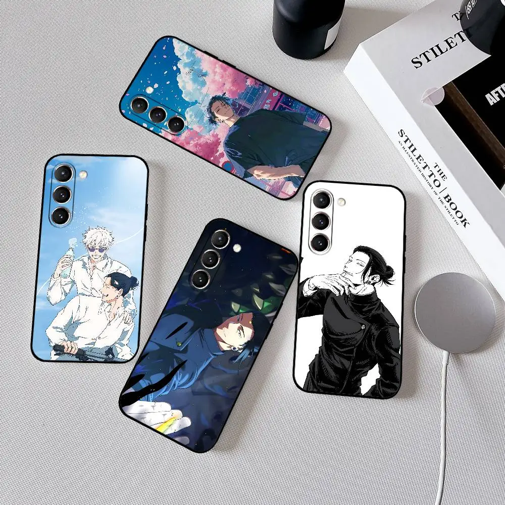 

R-SuguruS GetoS Phone Case Black Ultra-thin Shockproof Case For Samsung S24/S25/S22/S30/Note20/Lite/Ultra/5G/Plus/FE