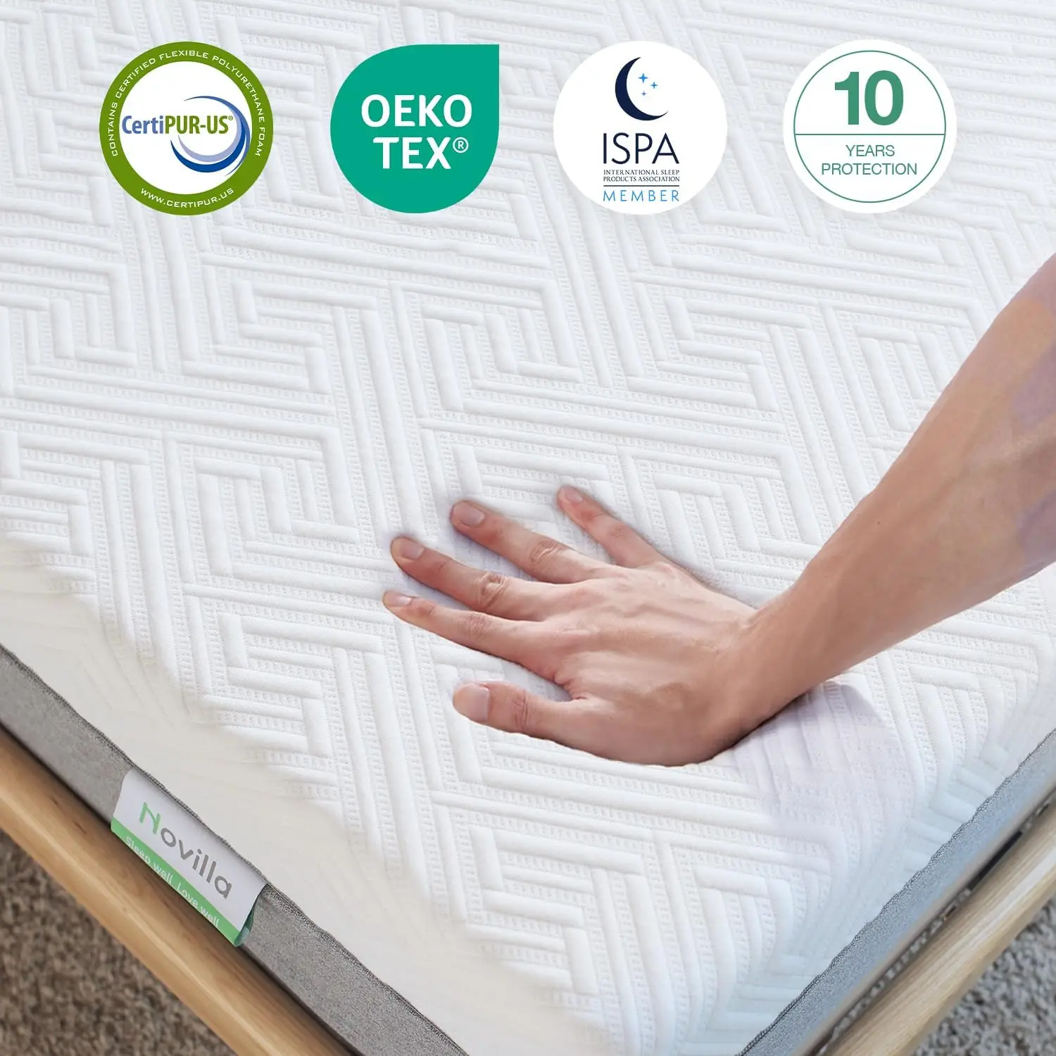 12 Inch Gel Memory Foam King Mattress for Cool Night & Pressure Relief Medium Plush Feel with Motion Isolating