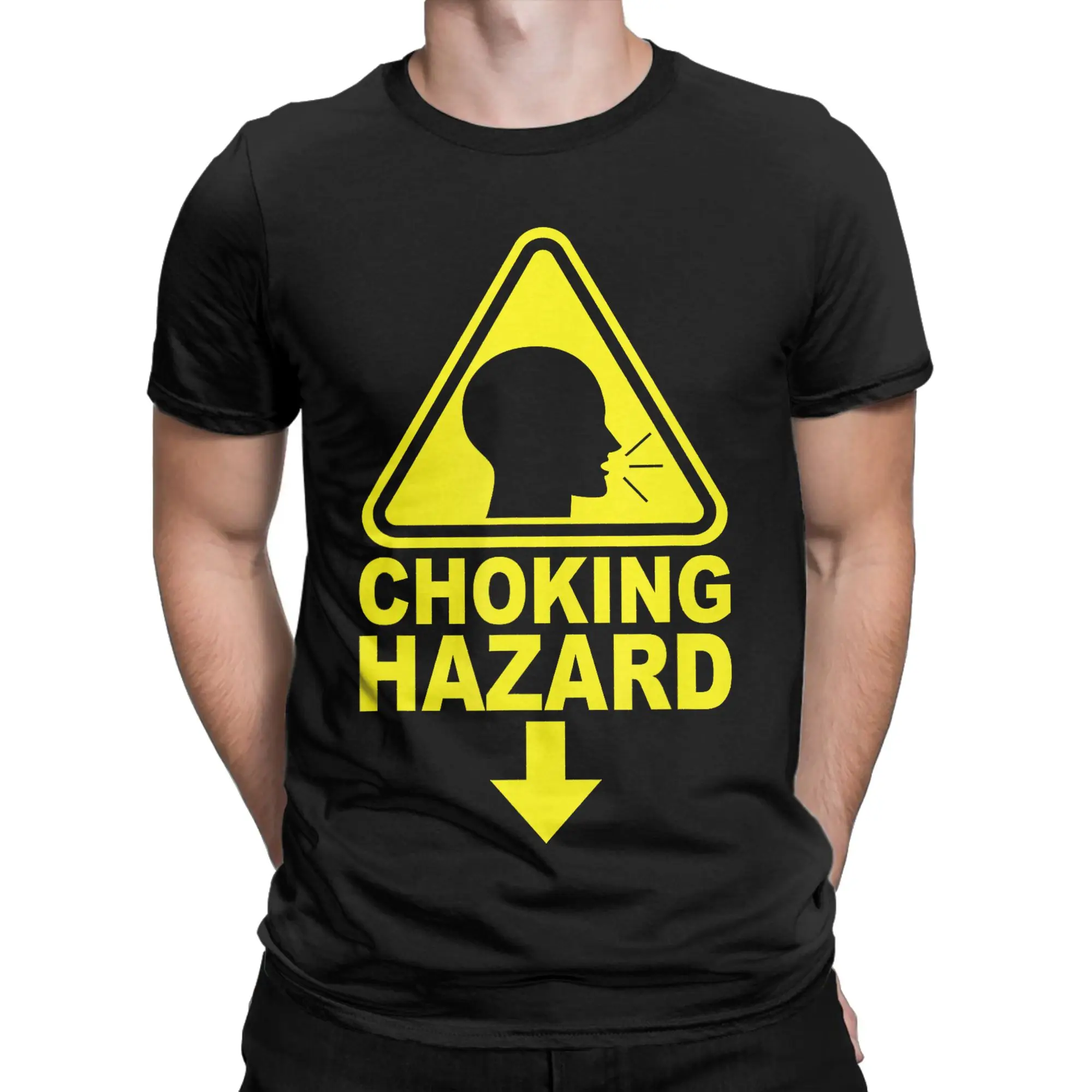 Choking Hazard Warning Caution Funny Adult Humor  Merch Unisex T Shirts 100% Cotton Tee New Arrival  T-shirt Clothes