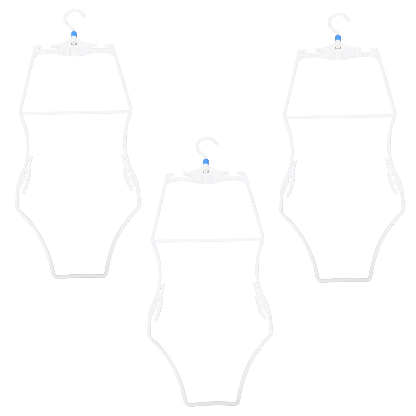 

3pcs Children'S Swimwear Hanger Body Shape Display Hangers For Bikini Swimsuit Lingerie Portable Plastic Clothes Organizer