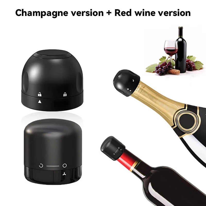 

Vacuum Red Wine Bottle Cap Stopper Silicone Sealed Champagne Bottle Stopper Reusable Retain Freshness Wine Plug Bar Tools New