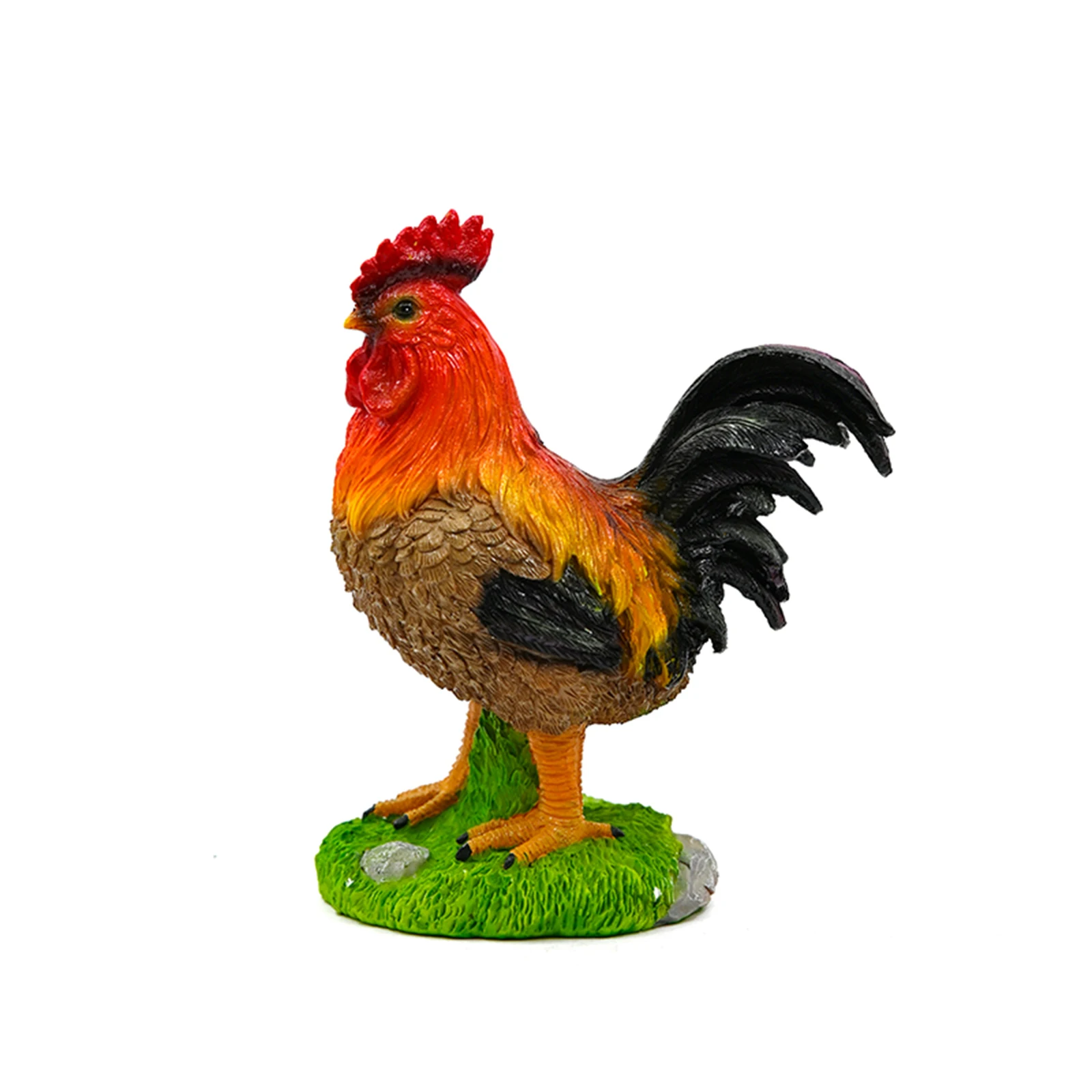 

Simulated Rooster Sculpture Resin Sculpture Craft Rooster Ornaments Farm Garden Courtyard Decoration Home Decor Figurine Gifts