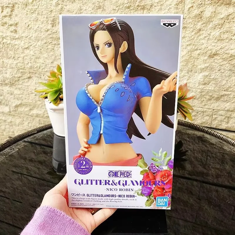 En Stock figuras de Anime Bp genuinas de una pieza brillo Glamours Nico Robin modelo de acción ornamenten coleccionar juguetes regalos para niños