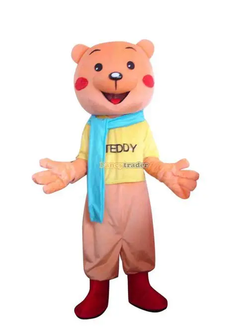 New Adult Smile Bear Mascot Costume Halloween Christmas Dress Full Body Props Outfit Mascot Costume