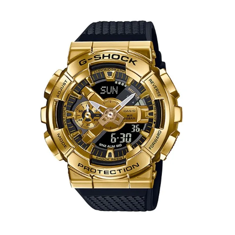 Casio GM-110 Watches for Men G SHOCK Quartz Clock Small Steel Gun Casual Multi-functional Outdoor Sport Shock-proof Dual Display