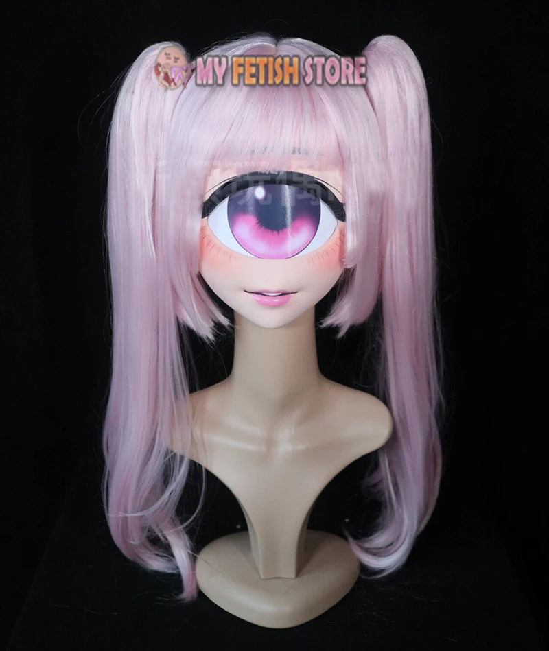 

(NFD020)Crossdress Customize Full Head With Lock Female/Girl Japanese Anime Cartoon Character Kig Cosplay One Eye Kigurumi Mask